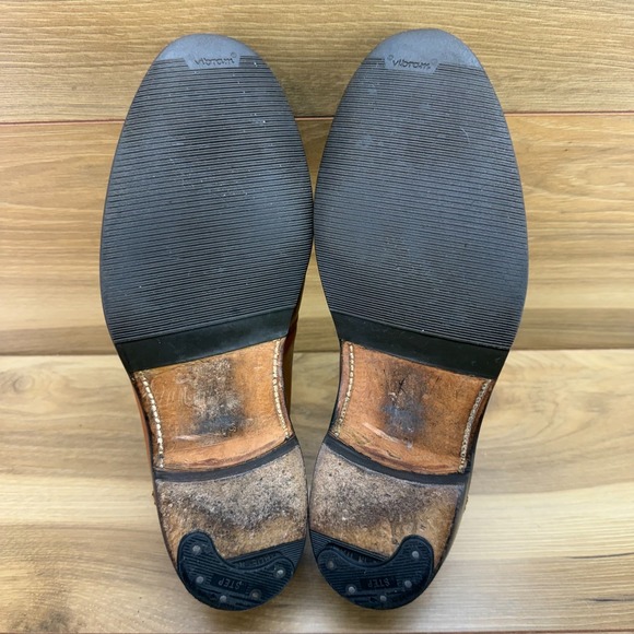 Alden Full Strap Penny Loafers Burnished Tan 8 B/D Leather Dress Business 685
